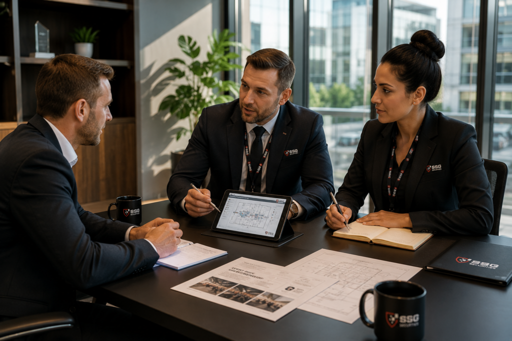 Professional security planning discussion